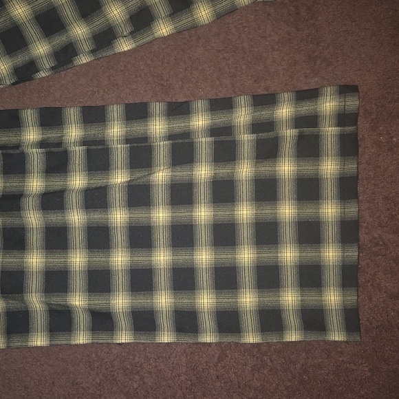 Hot Topic Black and Yellow Plaid Pants - Picture 3 of 4